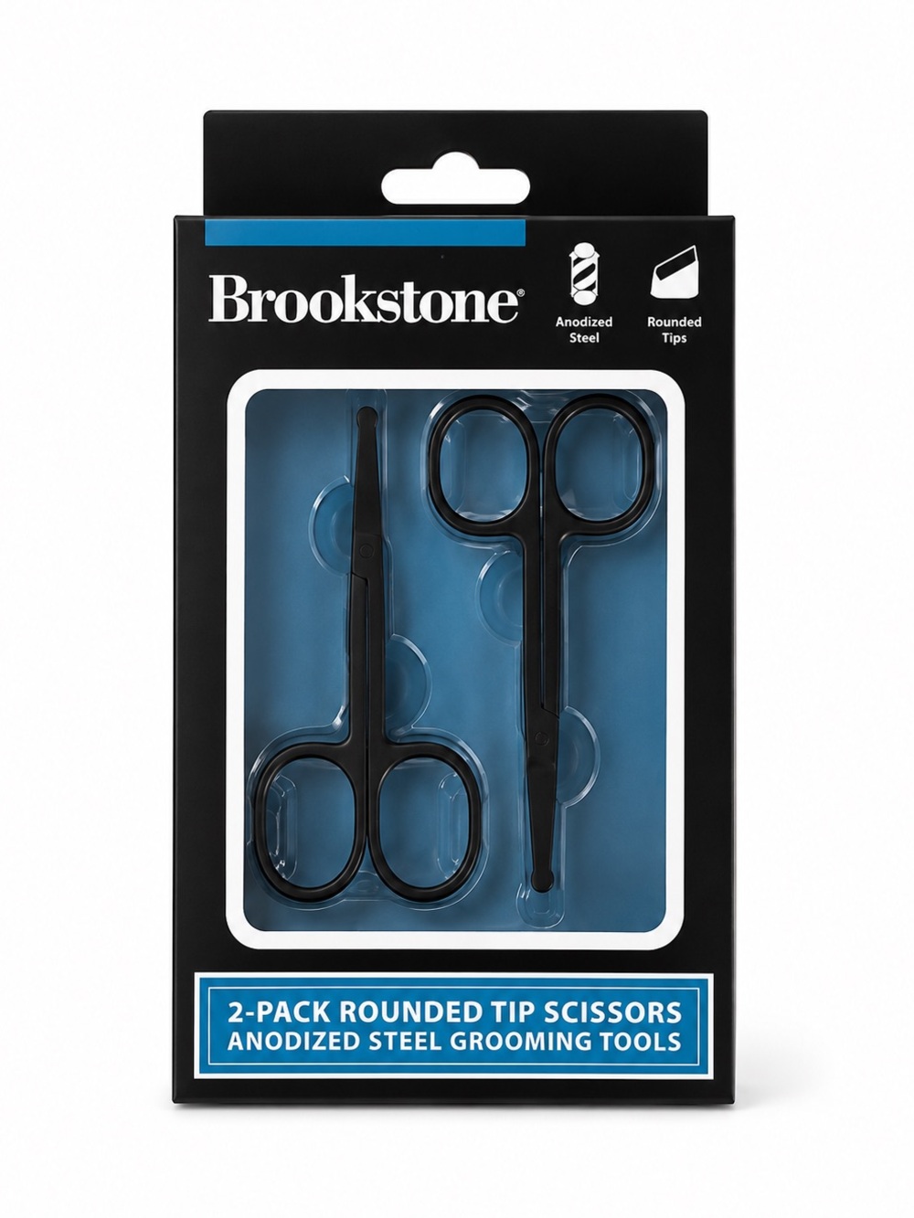 Brookstone Black Rounded Tip Scissors Set